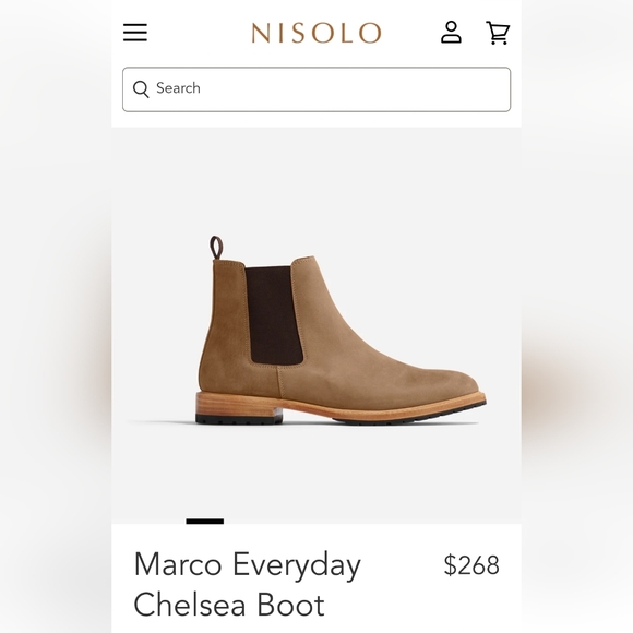 Nisolo Brown Chelsea Boots - Picture 1 of 3